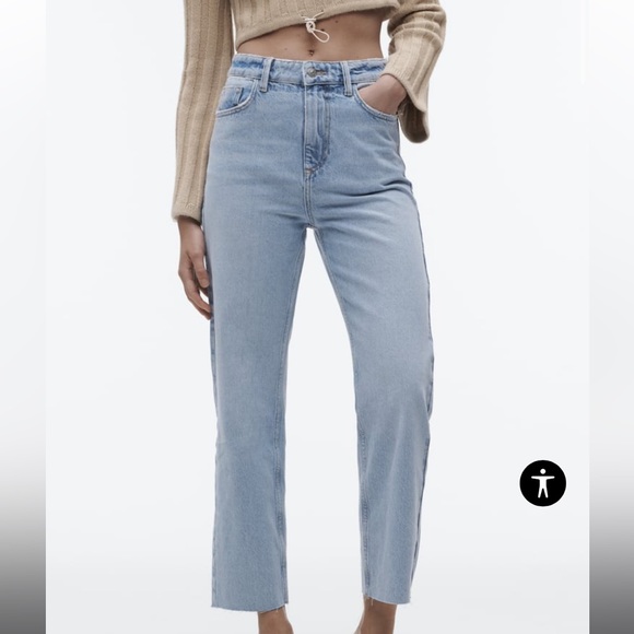 Zara cropped jeans - Picture 1 of 4
